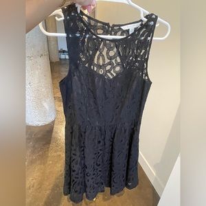 LC by Lauren Conrad black lace dress. Size 10.